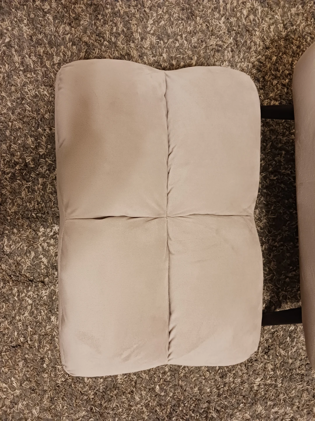 Tan Suede Recliner Chair with Ottoman - photo 4