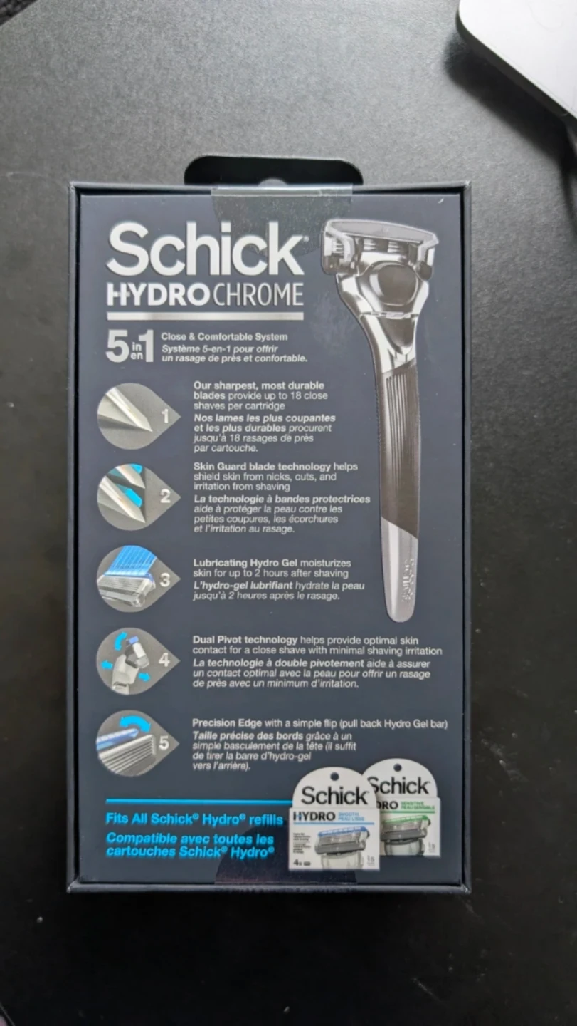 Schick Hydro Chrome Men's Razor with Stand - photo 2