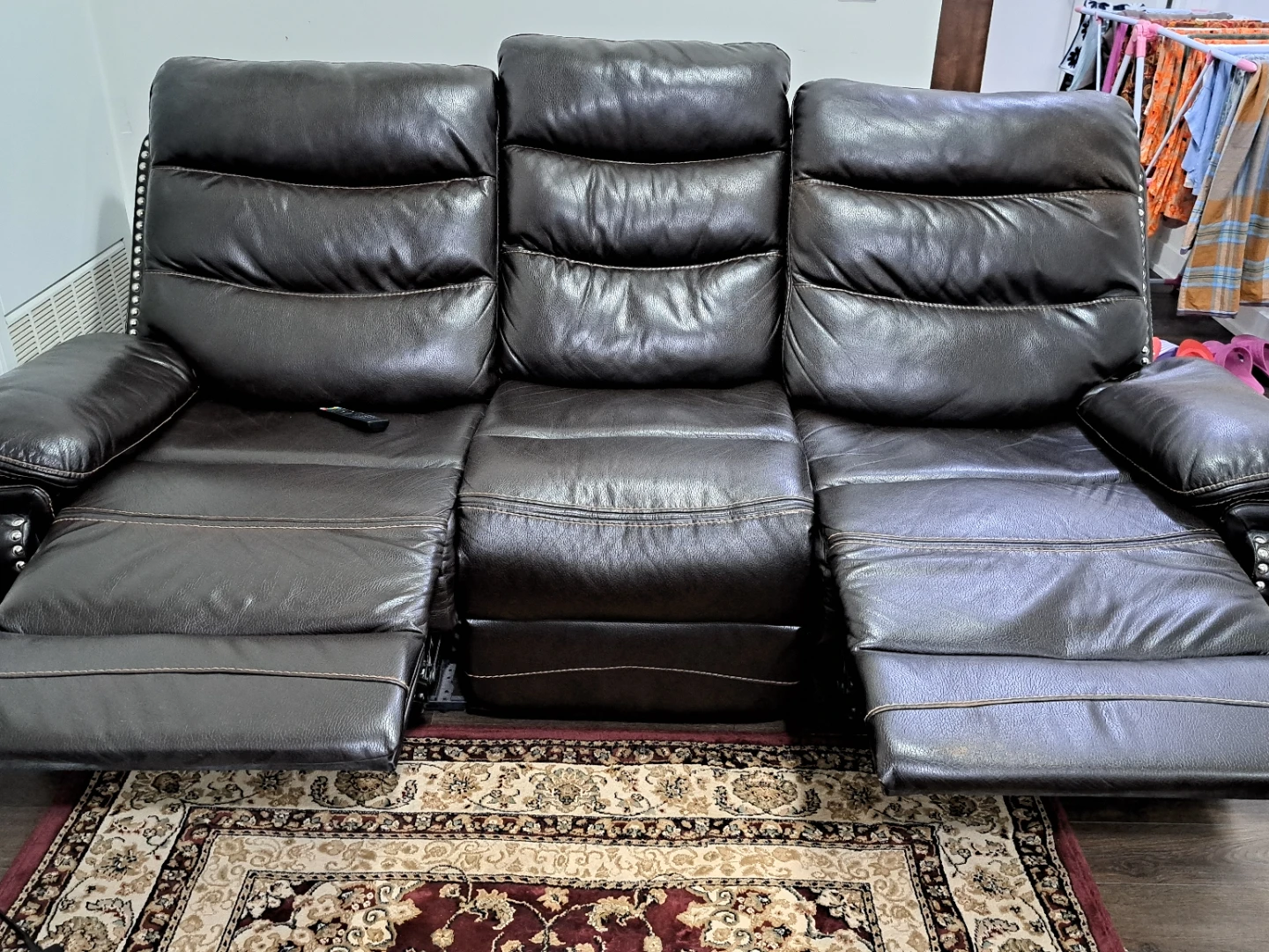Dark Brown Sofa Set