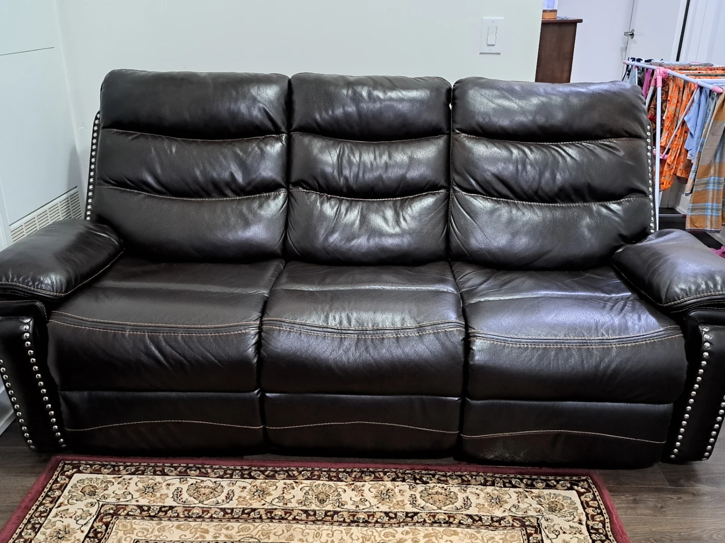 Dark Brown Sofa Set - photo 4