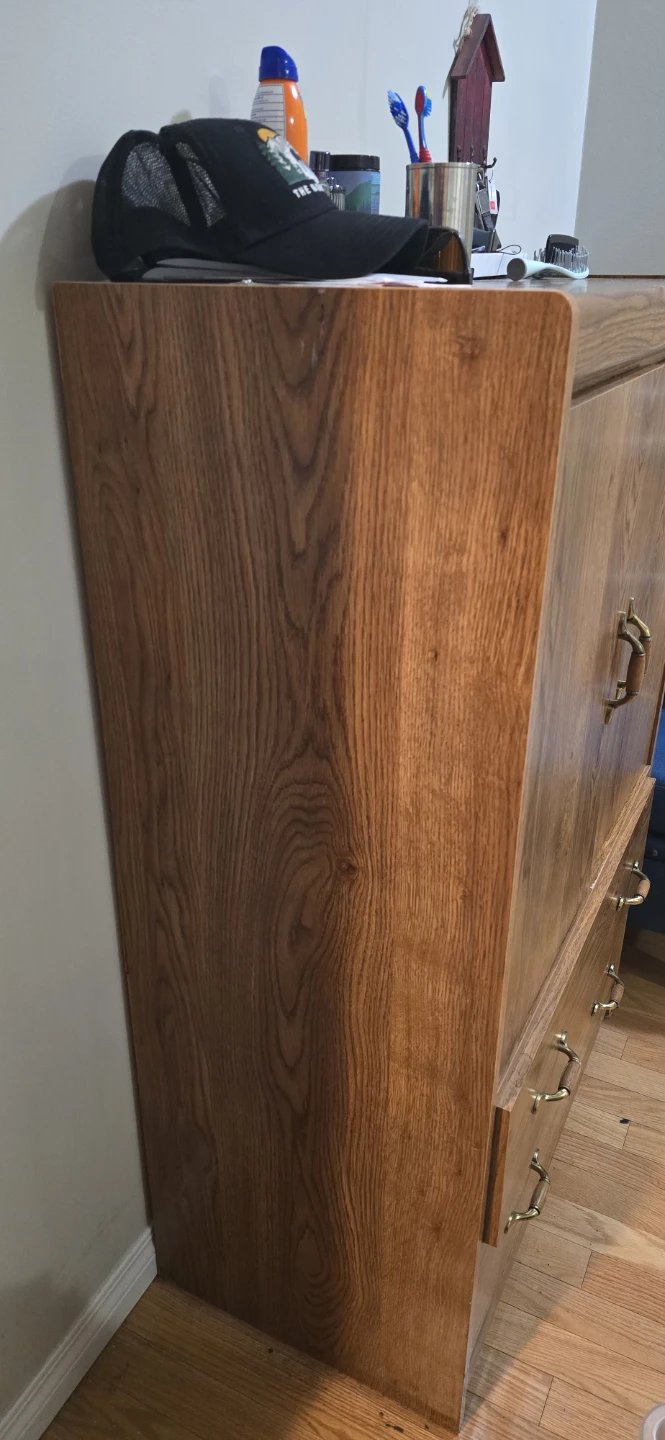 Wooden Wardrobe with Drawers - photo 2