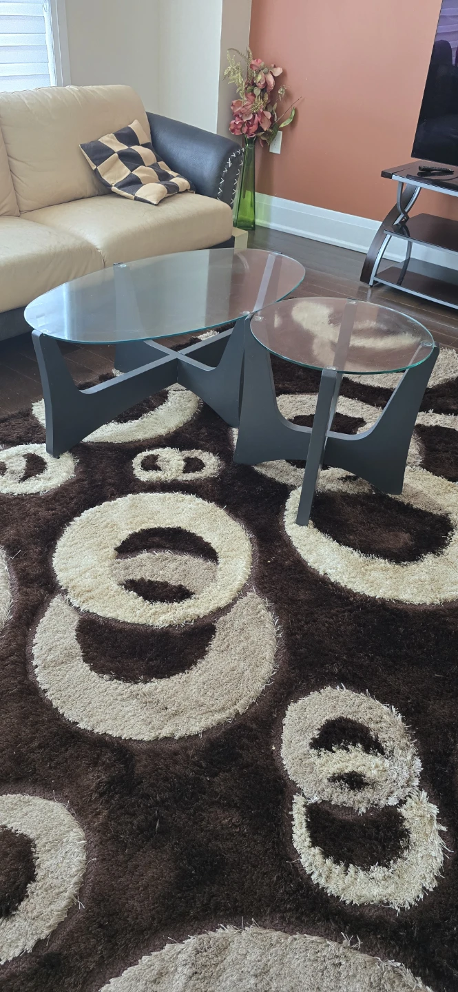 Glass Top Coffee and End Table Set - photo 2