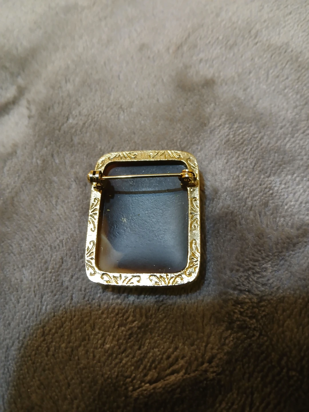 Vintage Cameo Brooch Pendant Portrait Profile - photo 2
