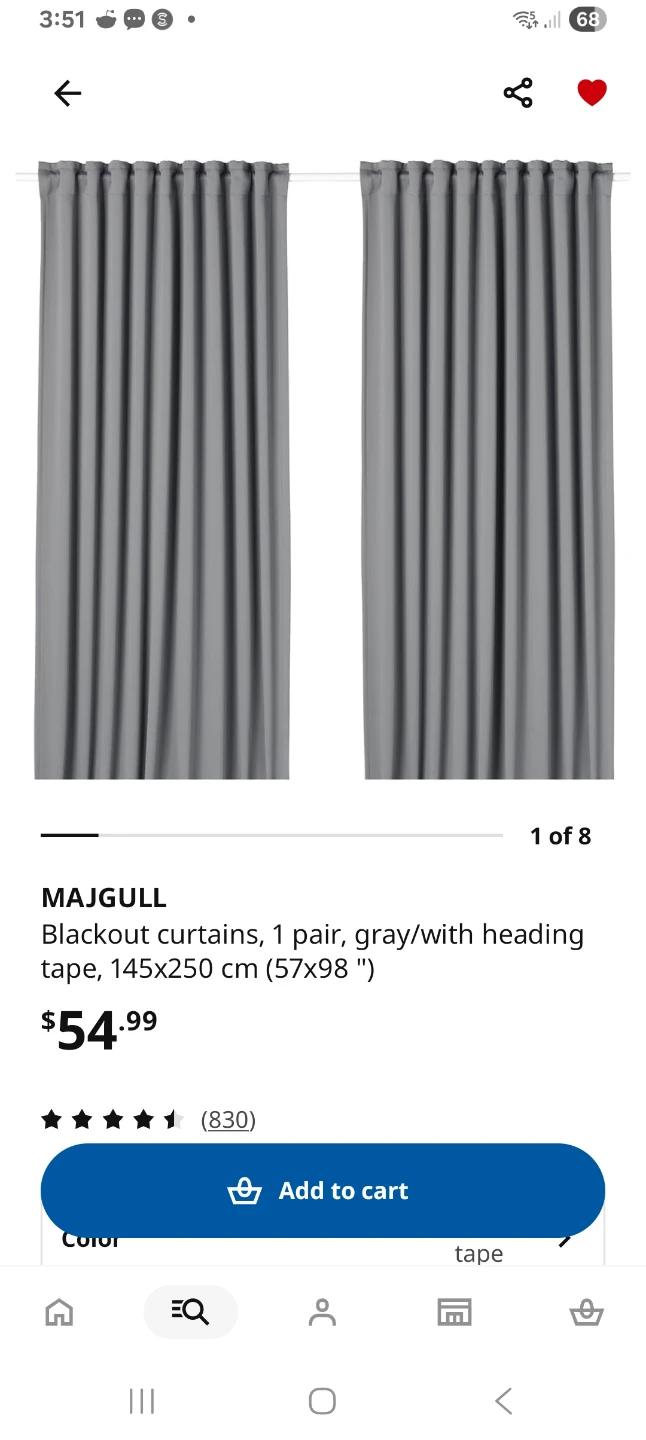 IKEA MAJGULL Blackout Curtains - photo 4