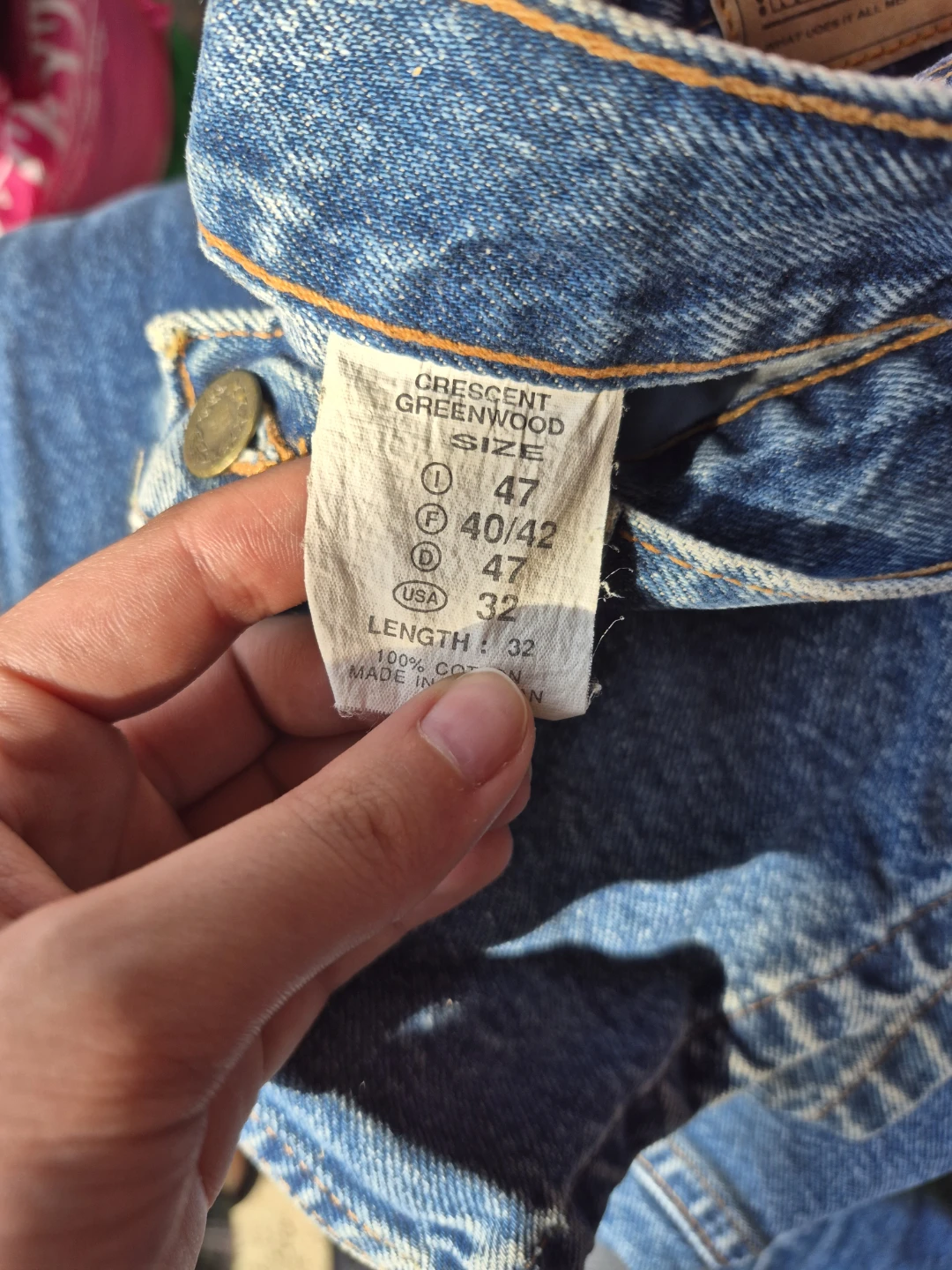 Real Blue Denim Jeans - Size 32/32 - photo 3