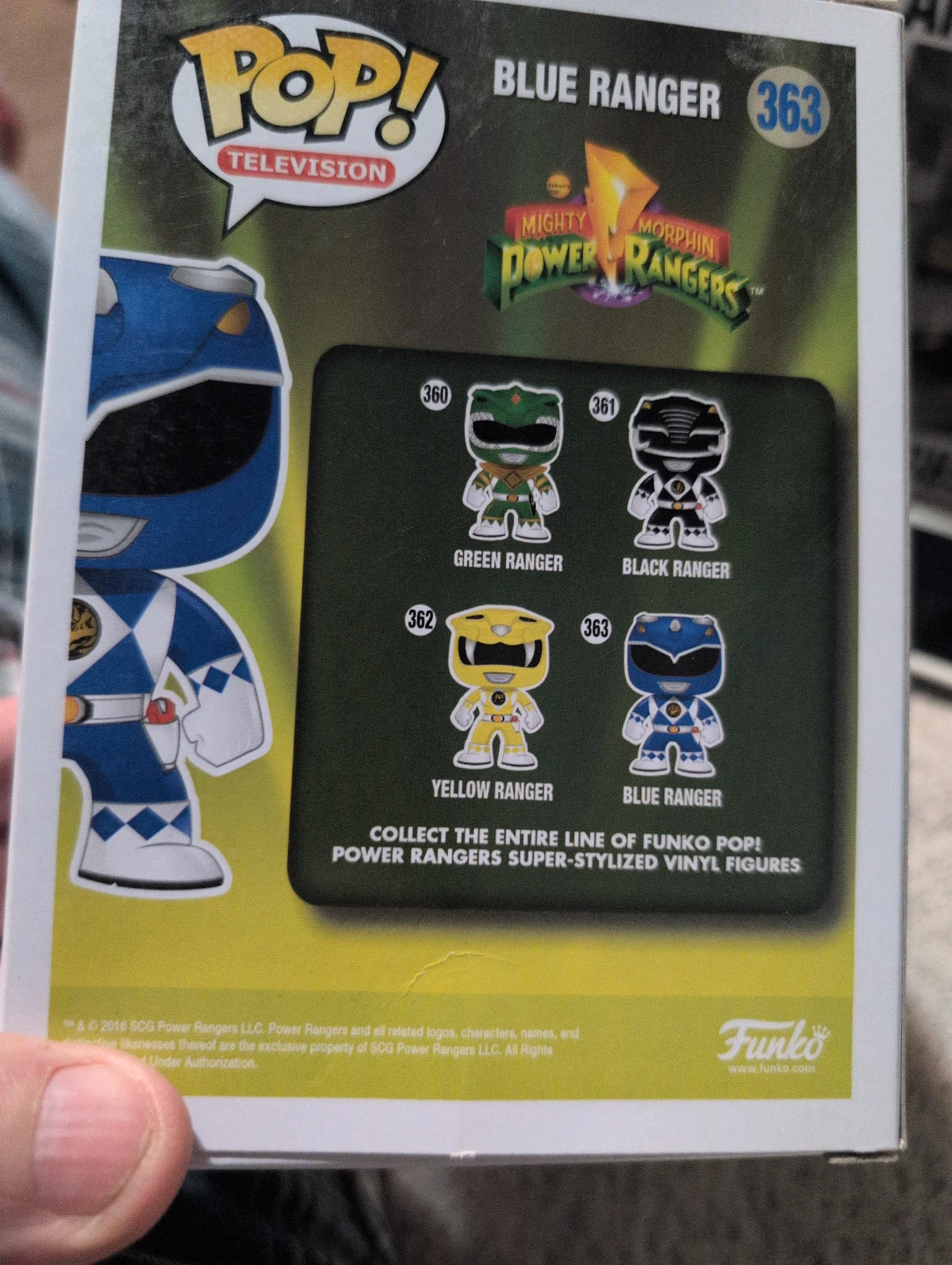 Funko Pop! Mighty Morphin Power Rangers Blue Ranger #363 Vinyl - photo 2