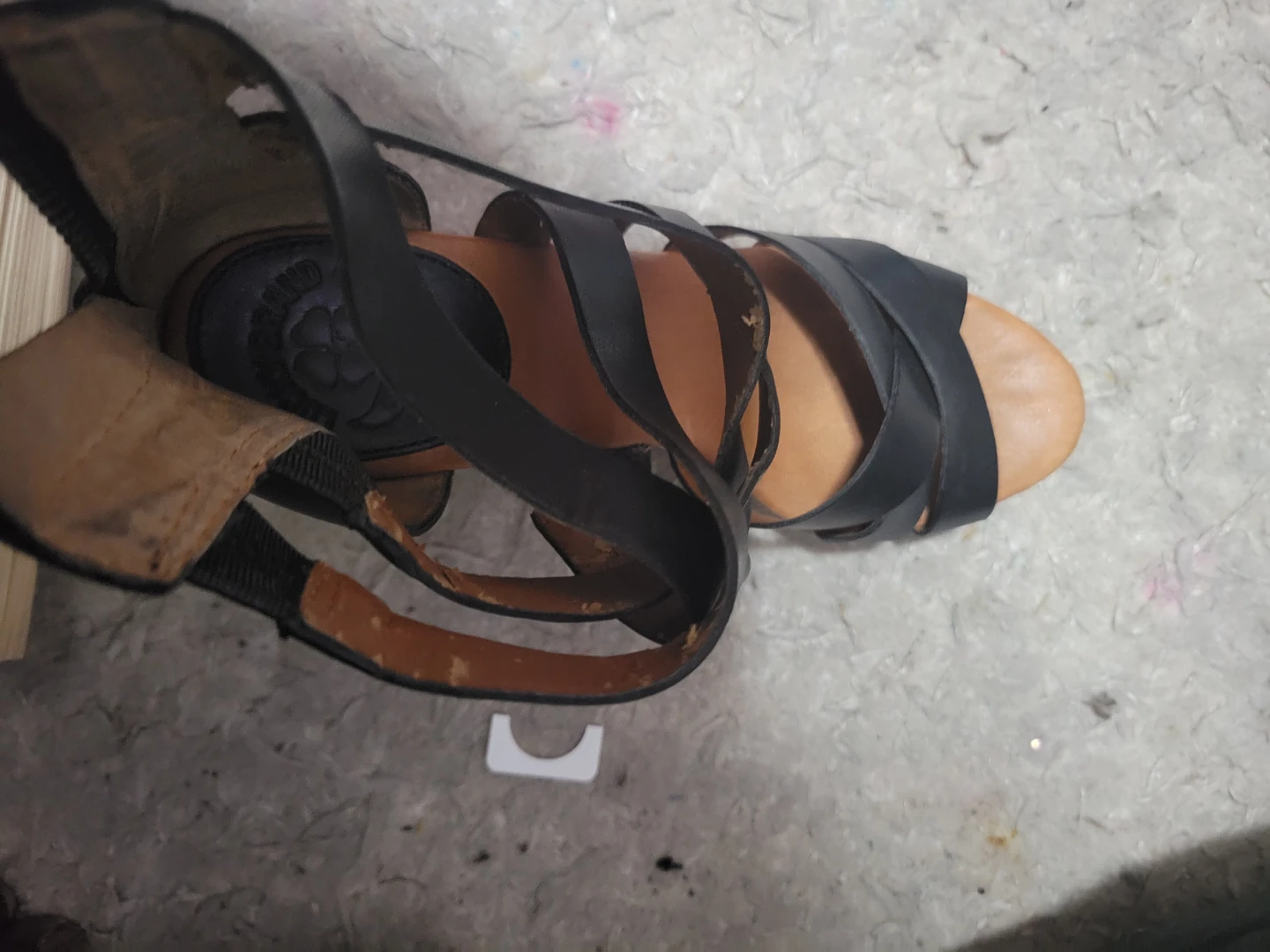 Lucky Brand Wooden Platform Sandals