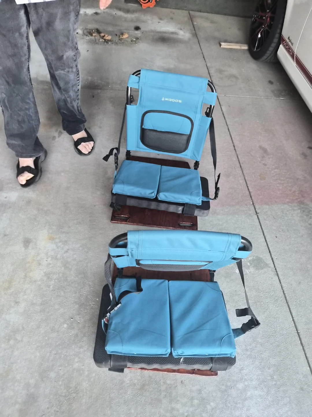 Woods Portable Folding Stadium Seat - Blue - photo 3