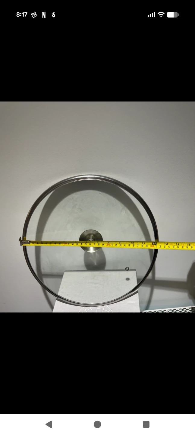 13-inch Glass Pot Lid with Stainless Steel Rim - photo 3