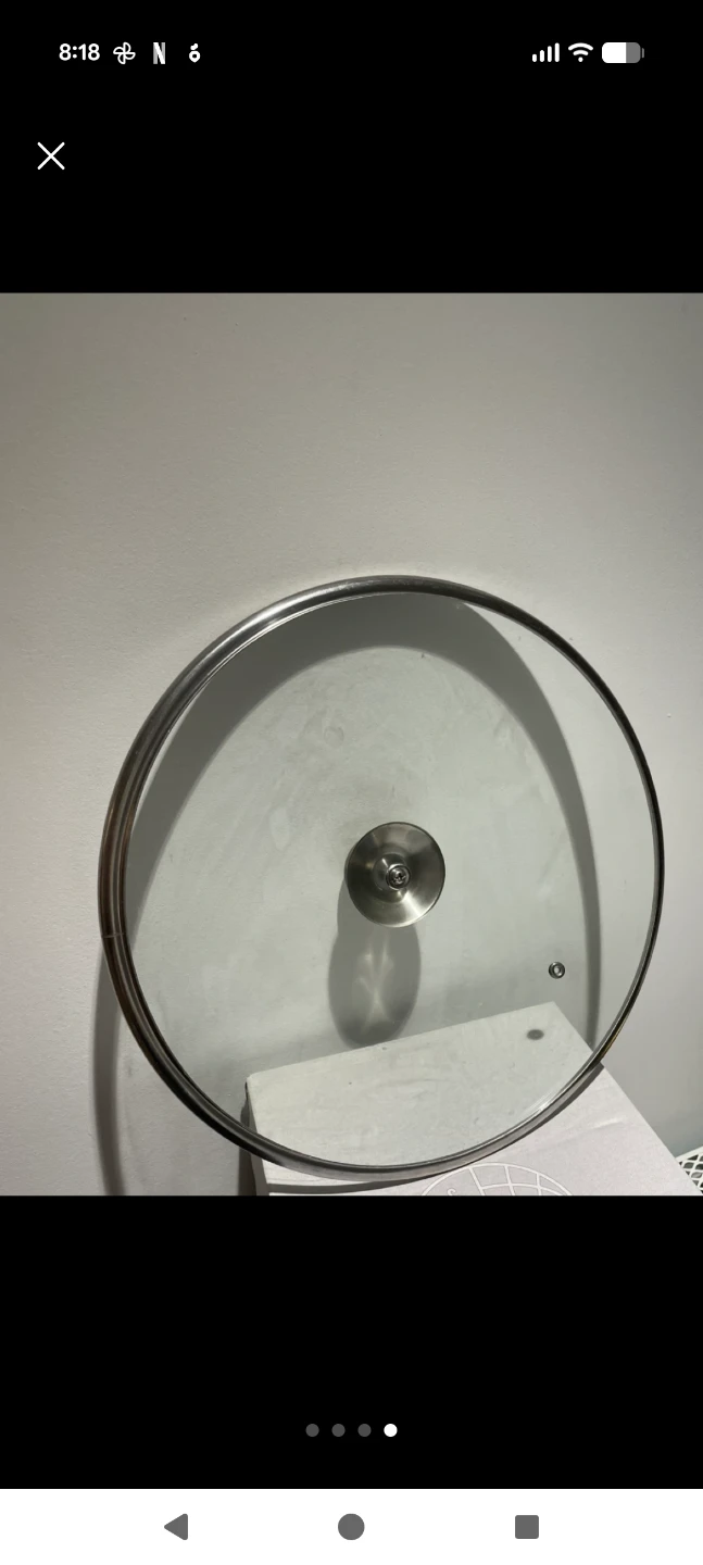 13-inch Glass Pot Lid with Stainless Steel Rim - photo 4