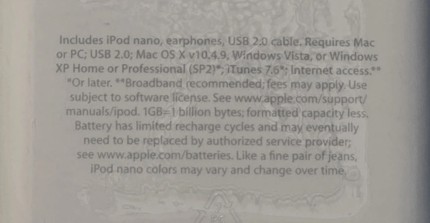 Apple iPod Nano 3rd Generation 4GB Silver (Model A1236) - photo 2