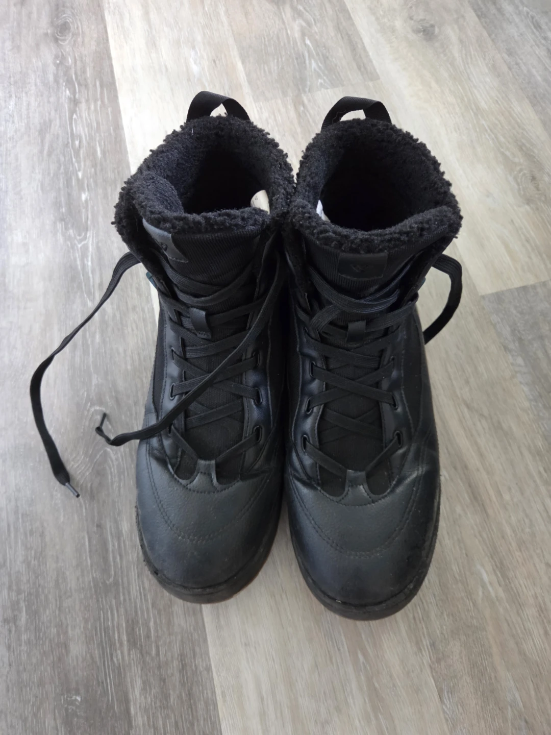 Vessi Black Waterproof Winter Boots with Fur Lining