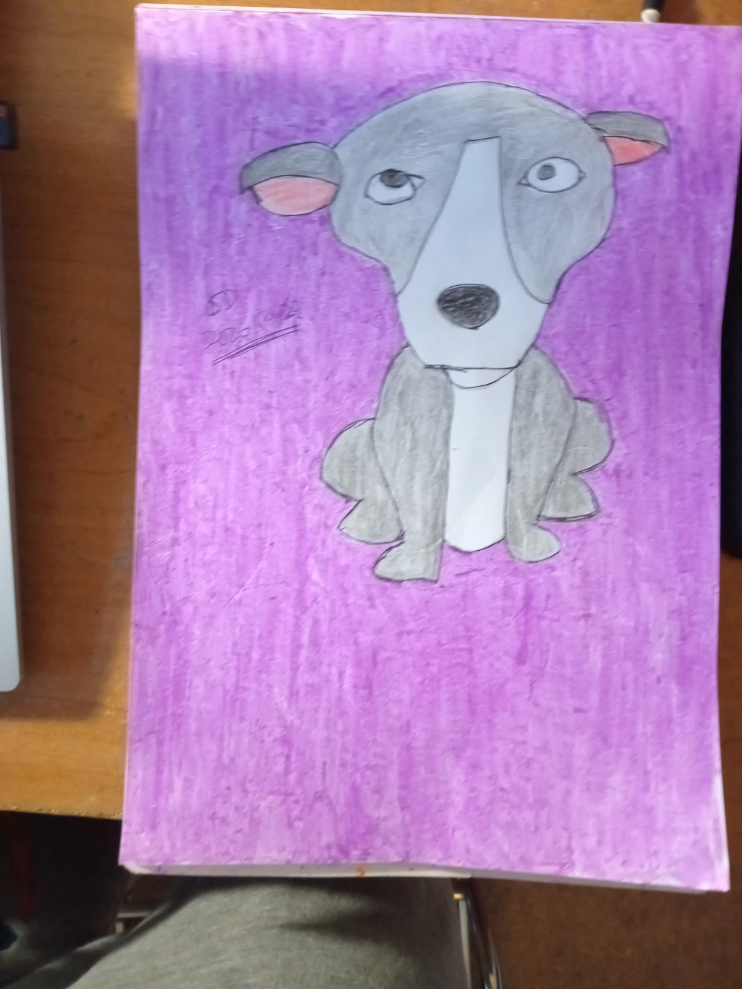 GREY DOG BY CUSTOM ARTIST SHERWIN - photo 3