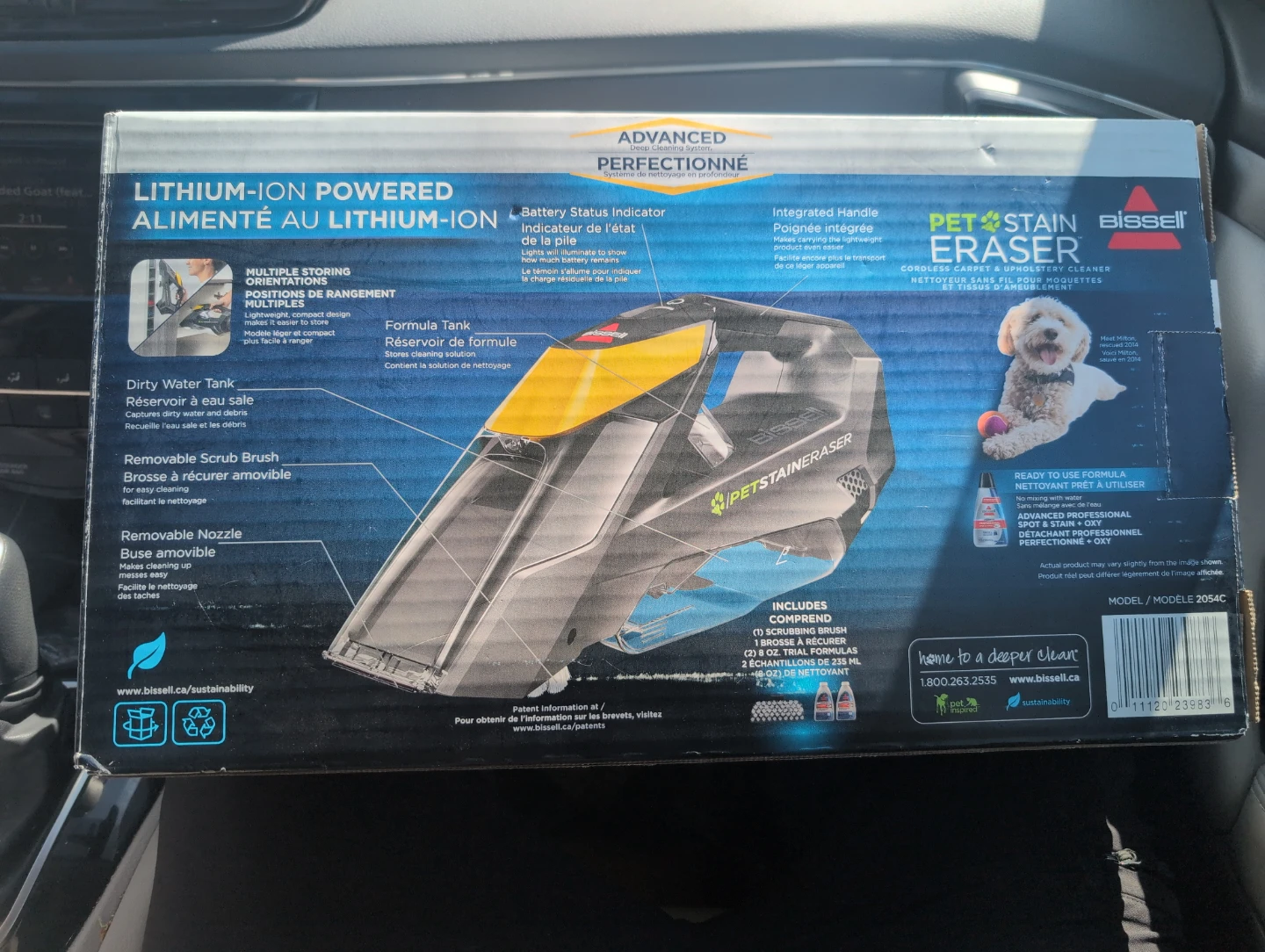 Bissell Pet Stain Eraser Cordless Cleaner 2054C