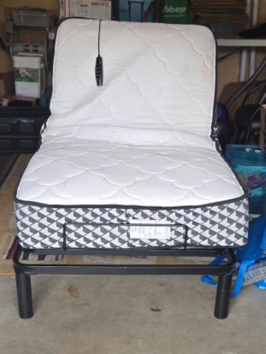 Adjustable Bed Frame with Mattress