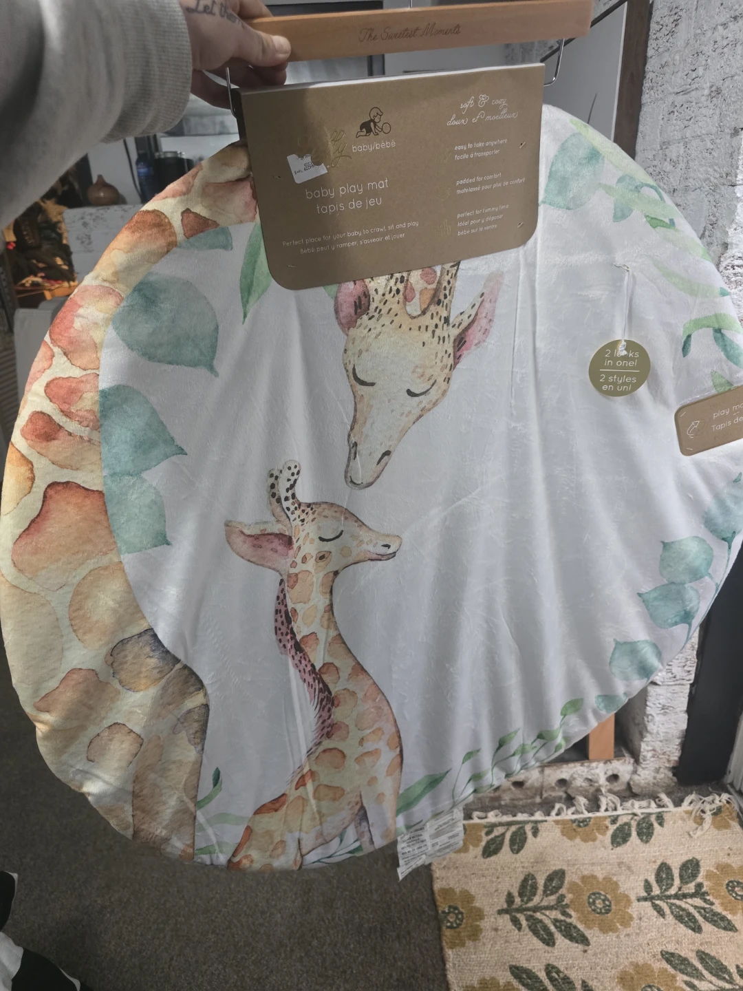 baby/bébé Baby Play Mat - Giraffe Design