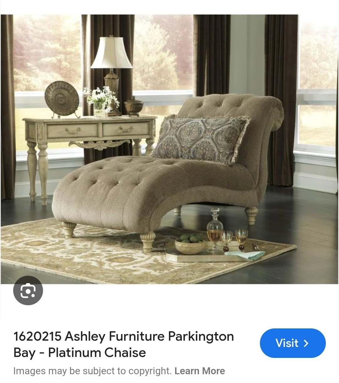 Ashley Furniture Platinum Chaise Lounge - photo 3