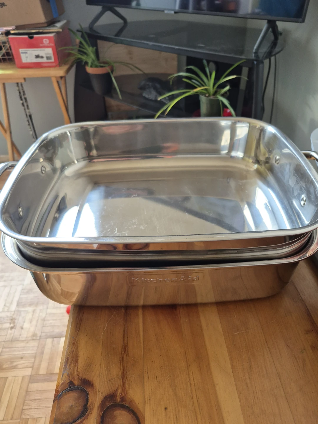 KitchenAid Stainless Steel Roasting Pan Set - photo 3
