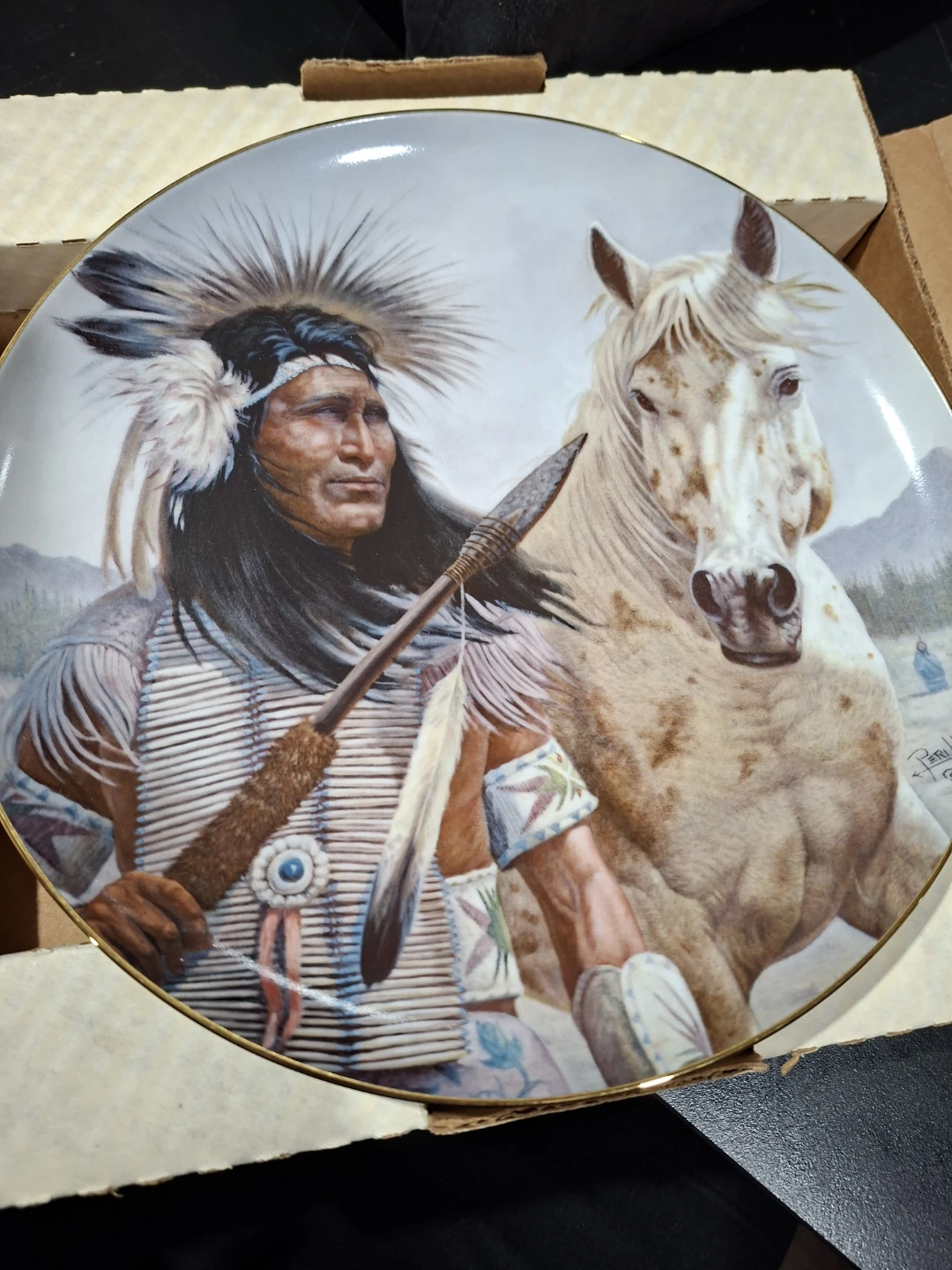 Chief Pontiac Collector Plate by Gregory Perillo