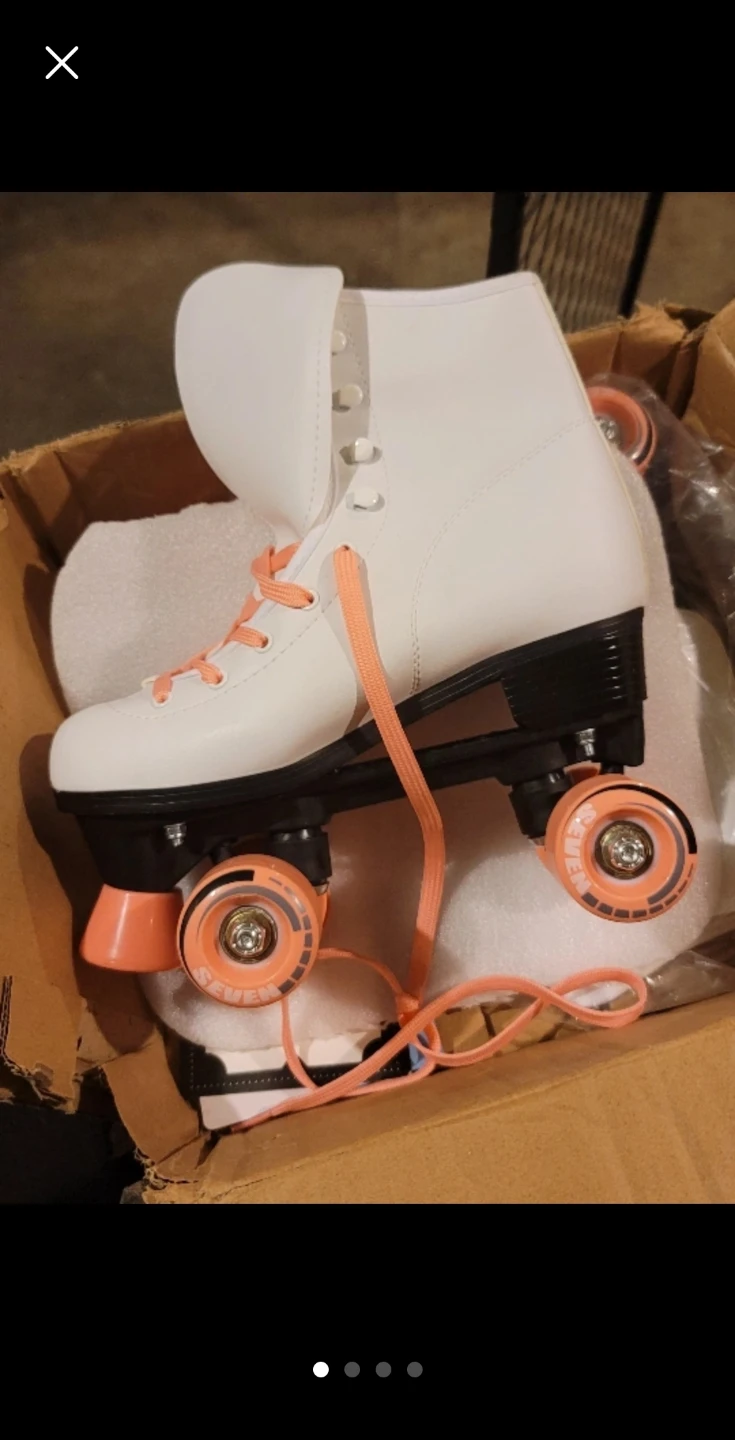 New Roller Skates - White, Size 6