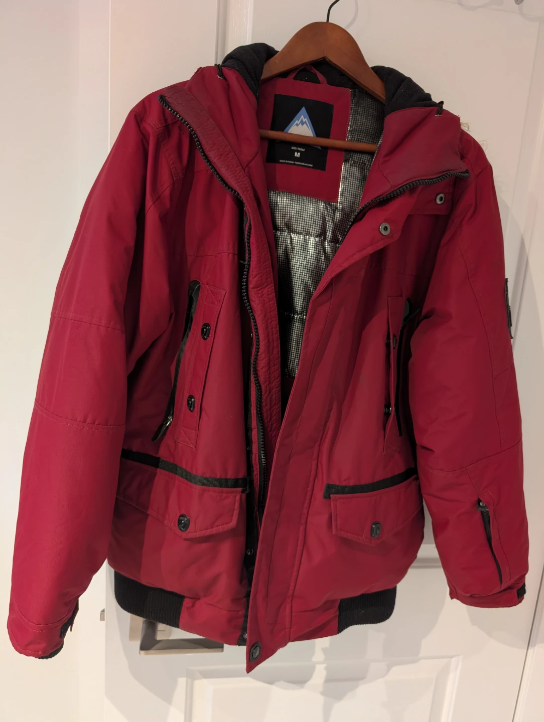 Men-PROJEK Raw Red Winter Jacket - Size Medium