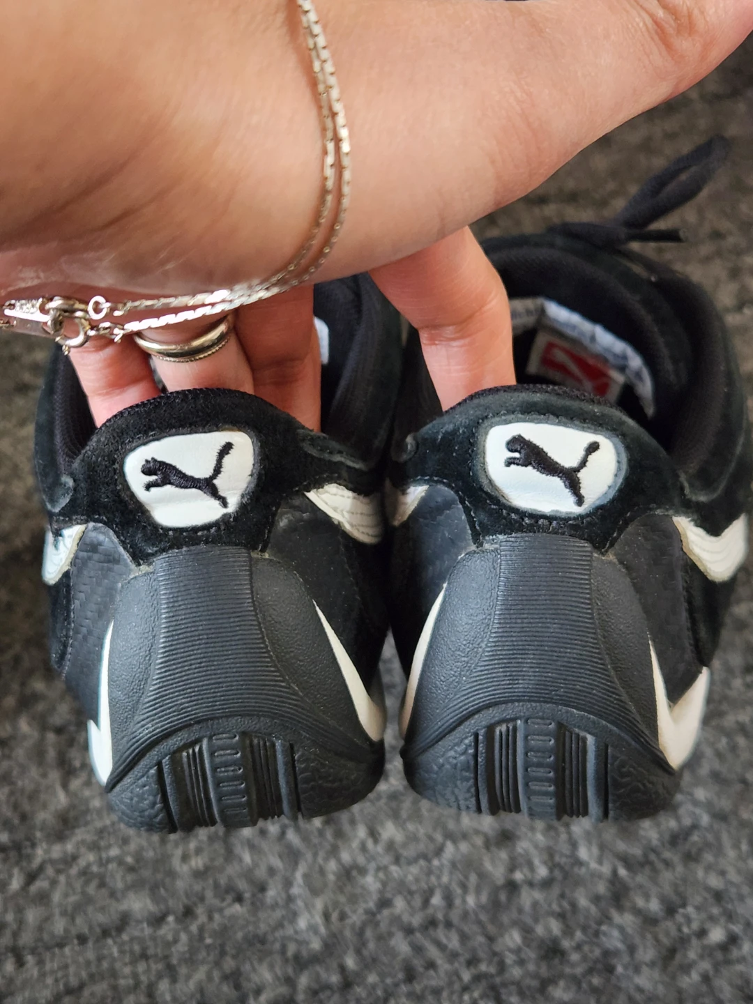 Puma Drift Cat Black and White Suede Sneakers - photo 2