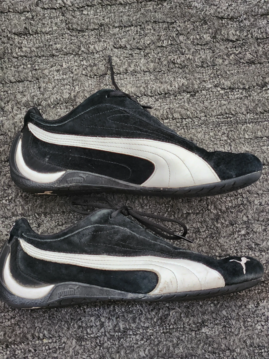 Puma Drift Cat Black and White Suede Sneakers - photo 4