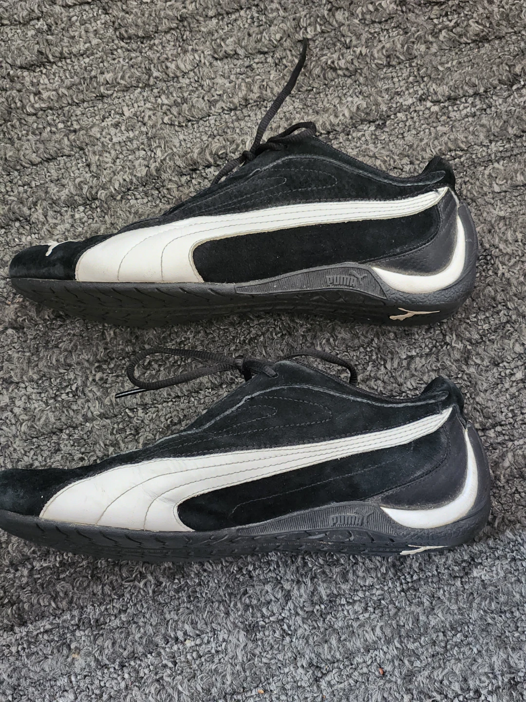Puma Drift Cat Black and White Suede Sneakers - photo 5