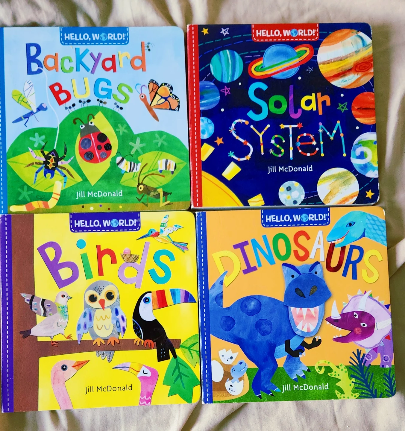 Hello world board book set