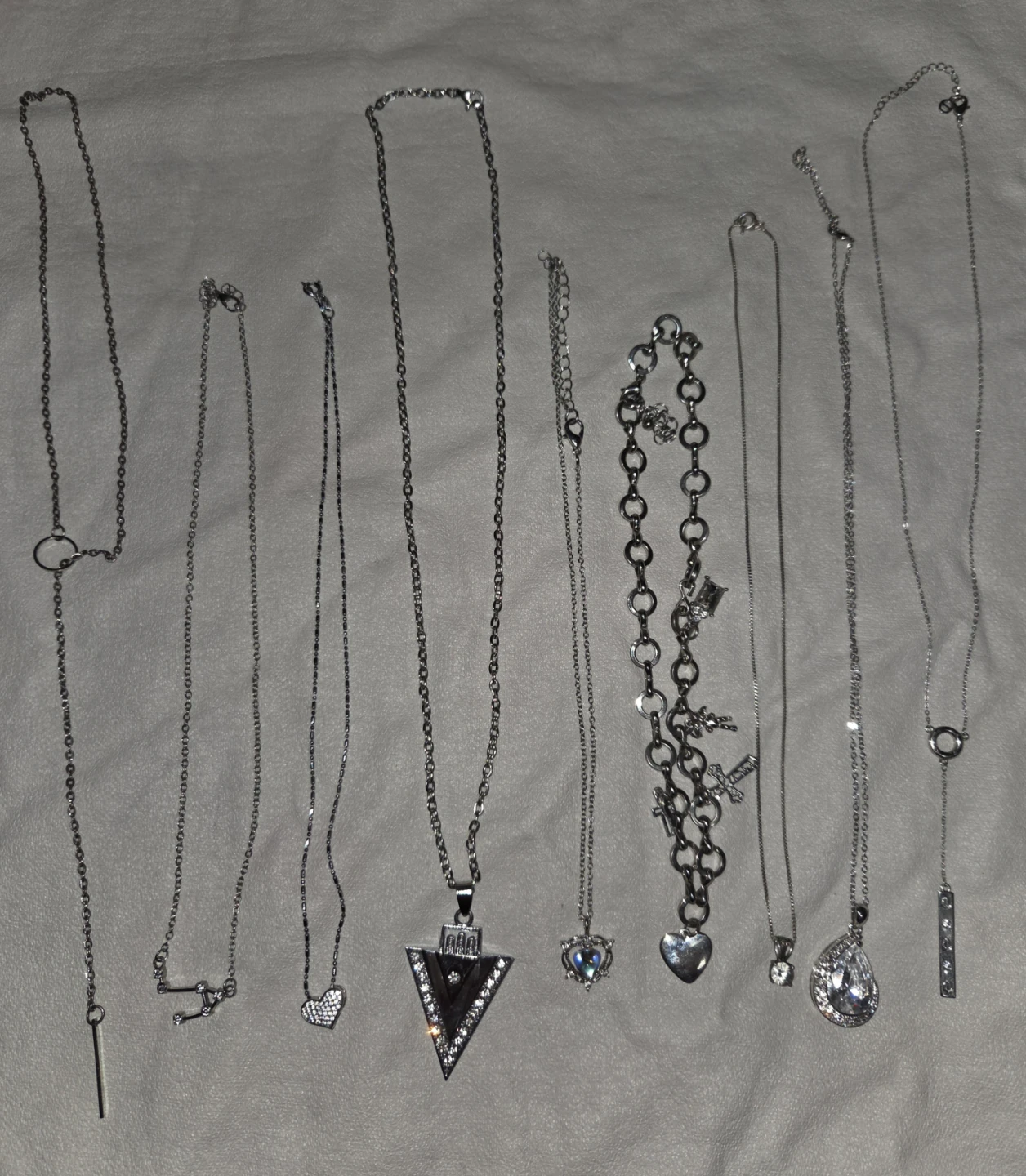 Assorted Silver Necklaces
