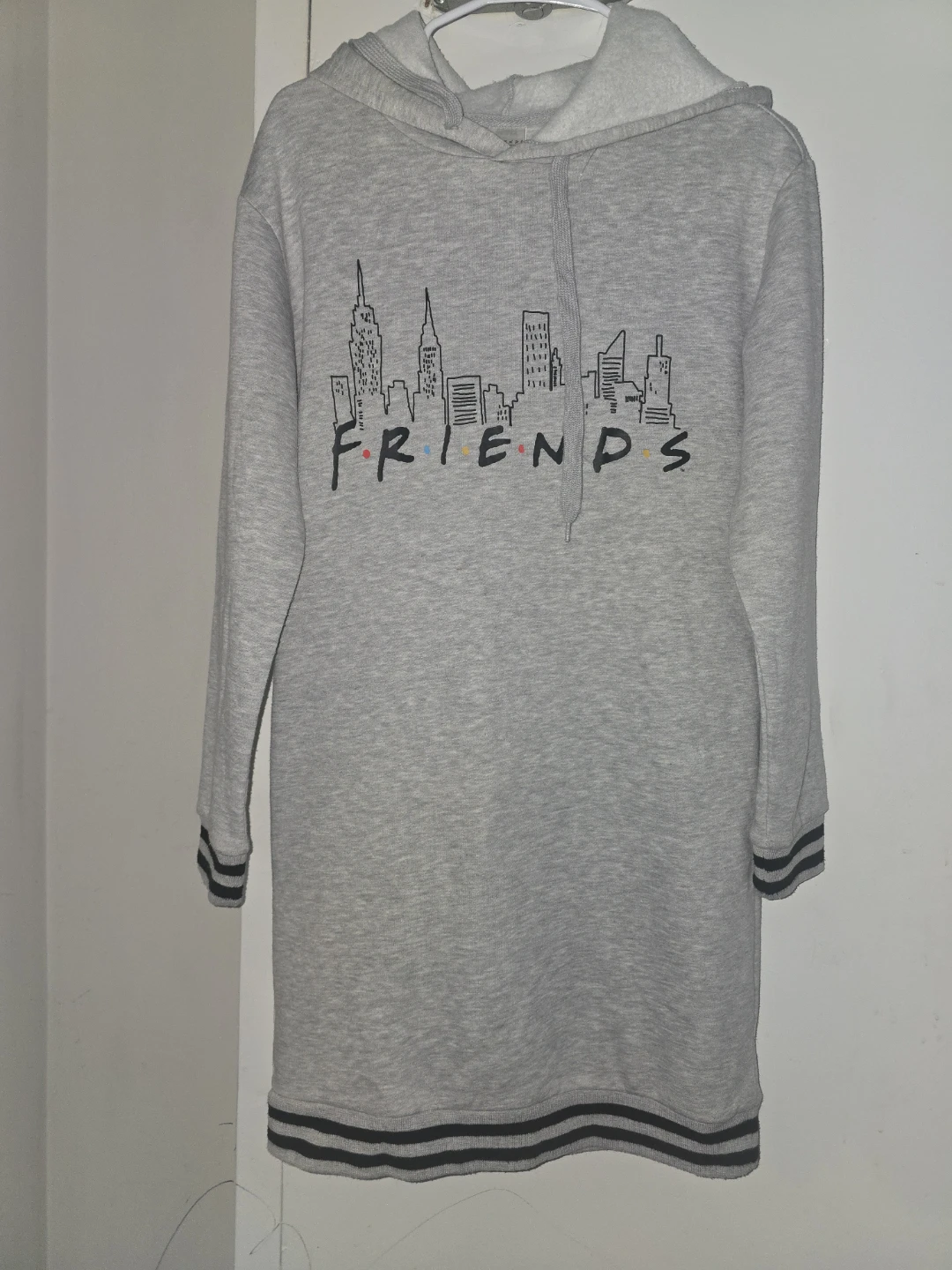 Grey FRIENDS Hoodie Dress