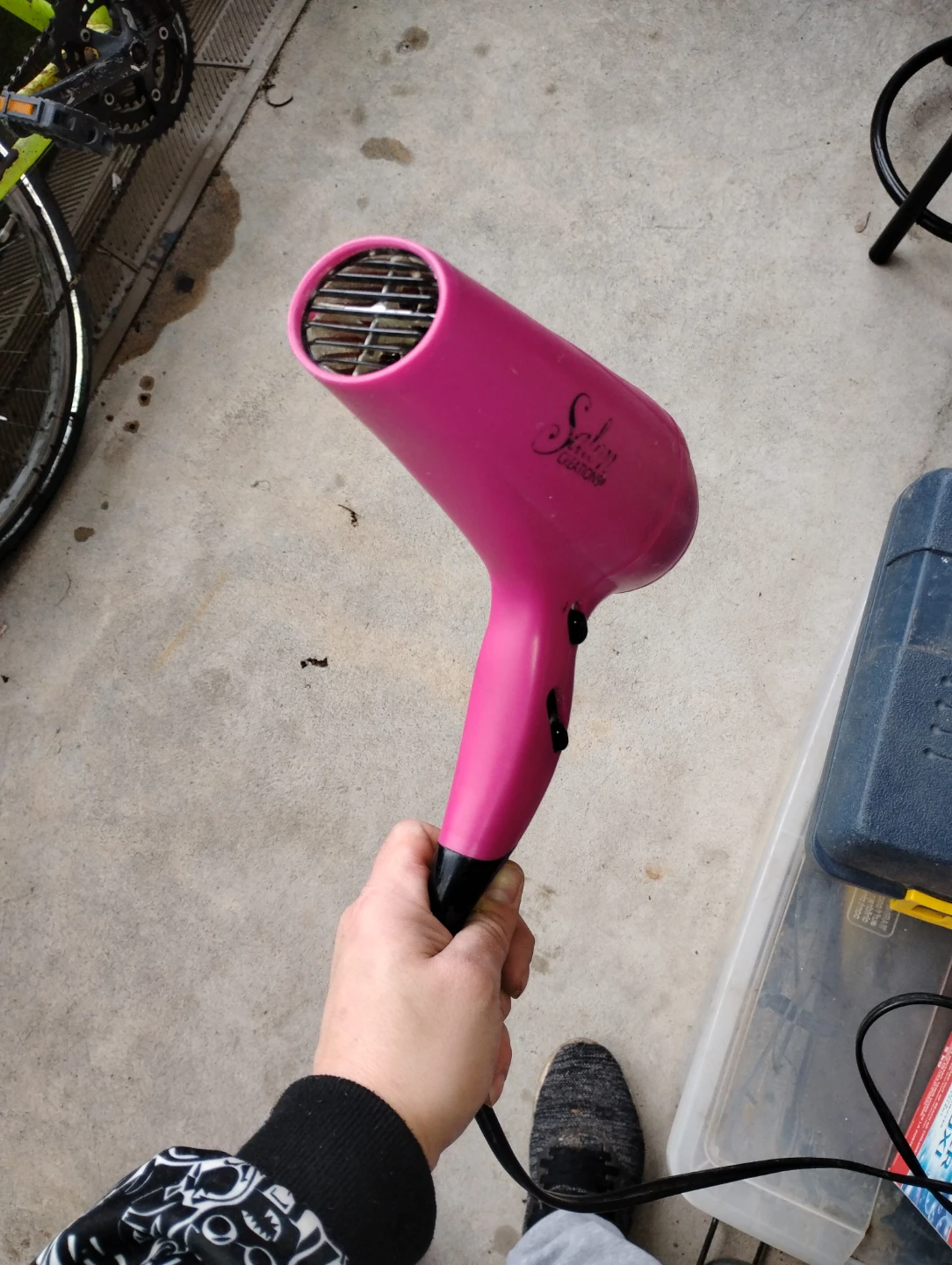 Conair 1600 Hair Dryer - Black &  Pink blow dryer - photo 5
