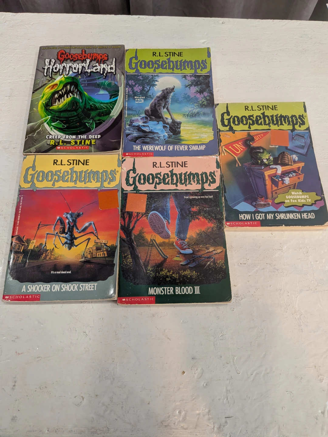 R.L. Stine Goosebumps Book Bundle (5 Books)