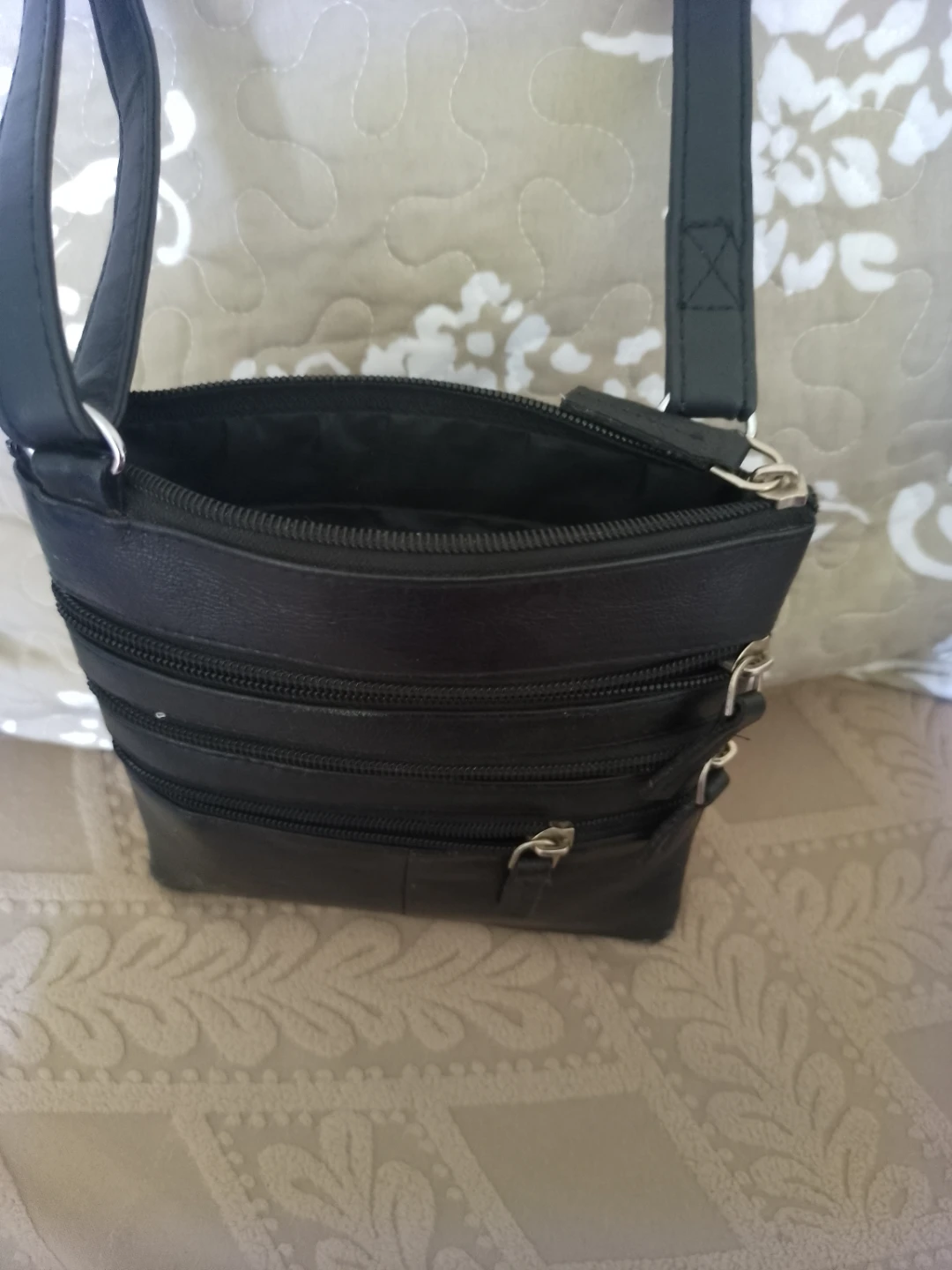 Black Leather Crossbody Bag - photo 2