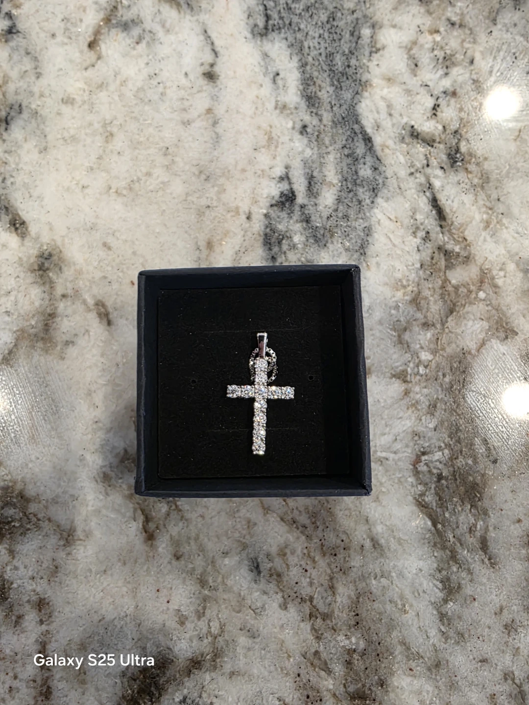 VVS1 Moisanite Cross Necklace 925 sterling silver - photo 3