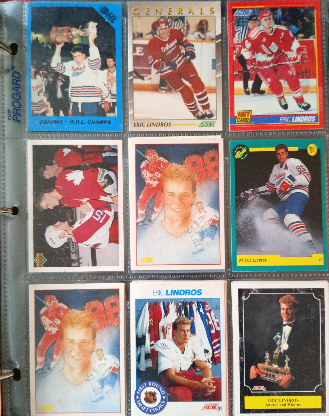 Collection of  baseball and hockey trading cards. - photo 4