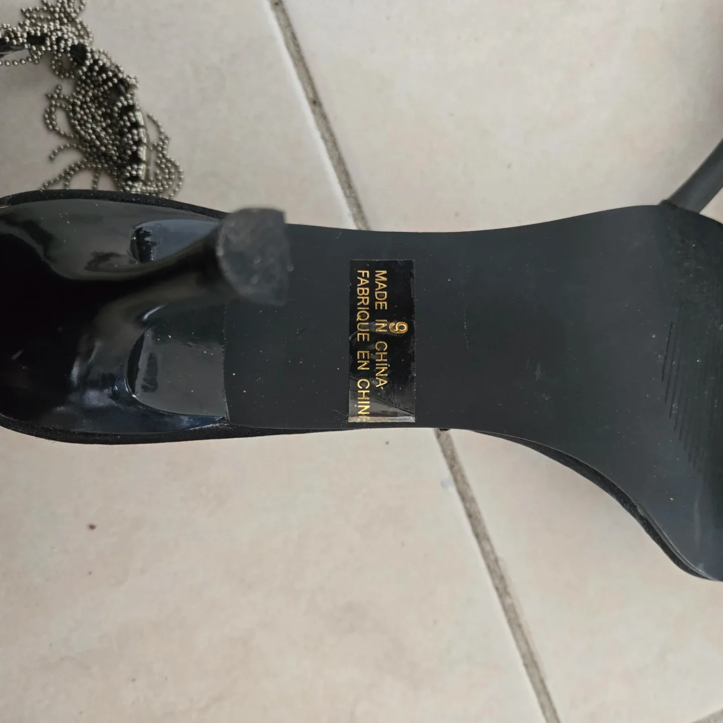 Black Heels with Silver Fringe - photo 5