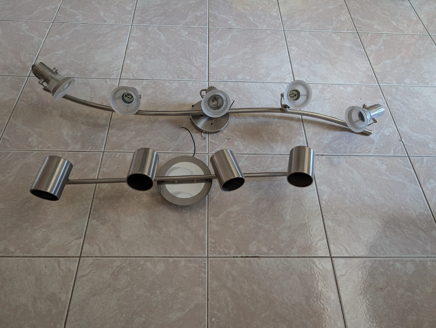 Brushed Nickel Track Lighting Fixture - photo 2