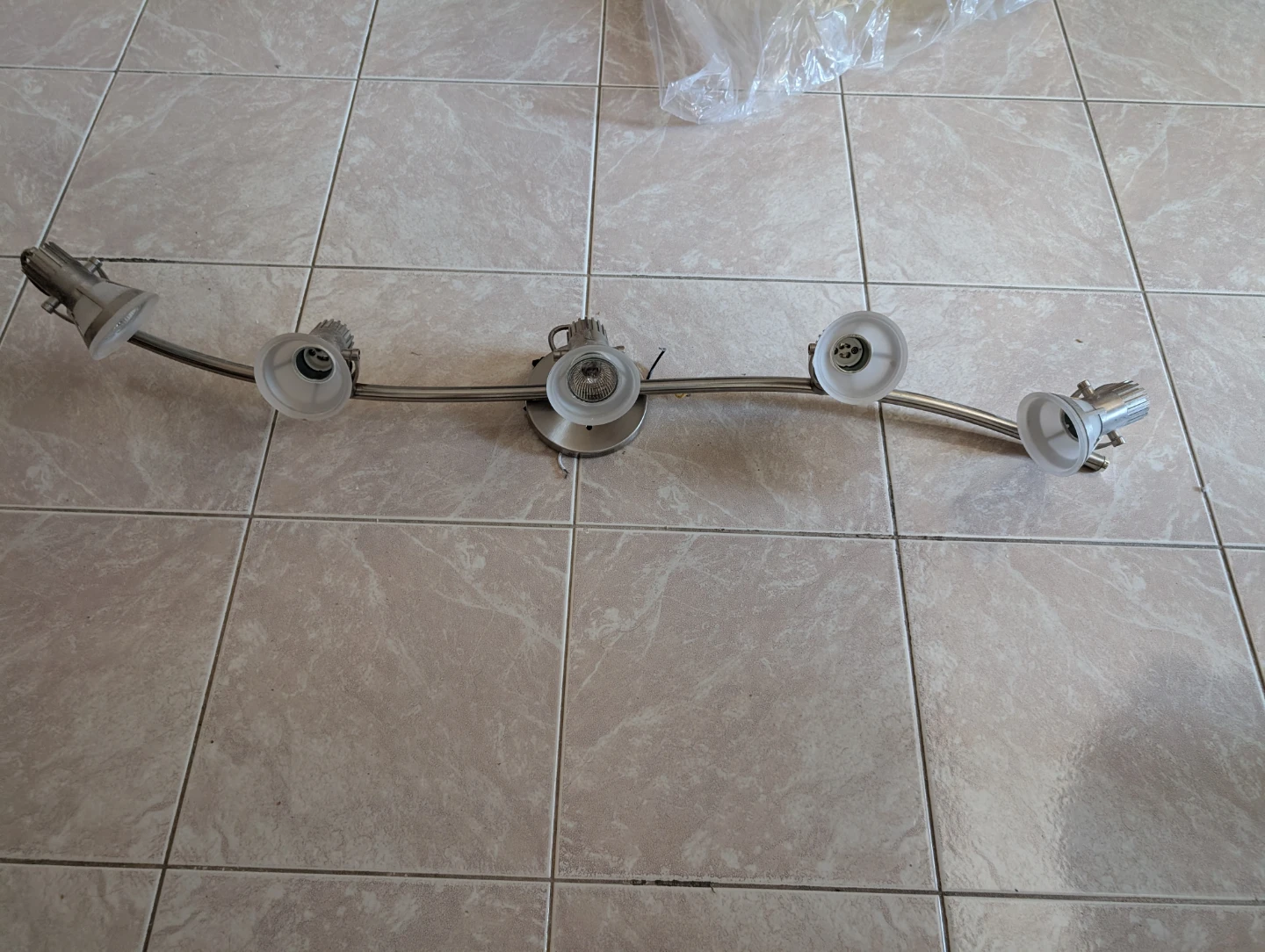 Brushed Nickel Track Lighting Fixture - photo 3