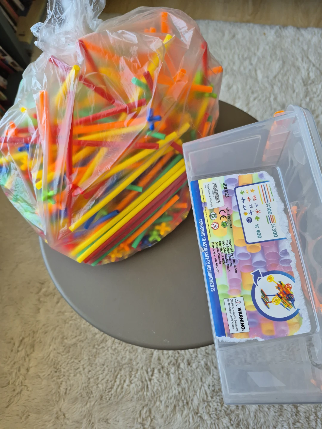 Building Straws and Connectors Toy Set