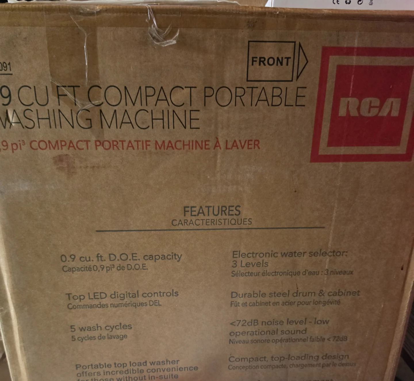 RCA 0.9 cu ft Compact Portable Washing Machine bm - photo 2