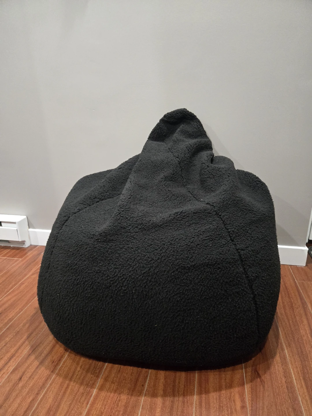 Black Sherpa Bean Bag Chair