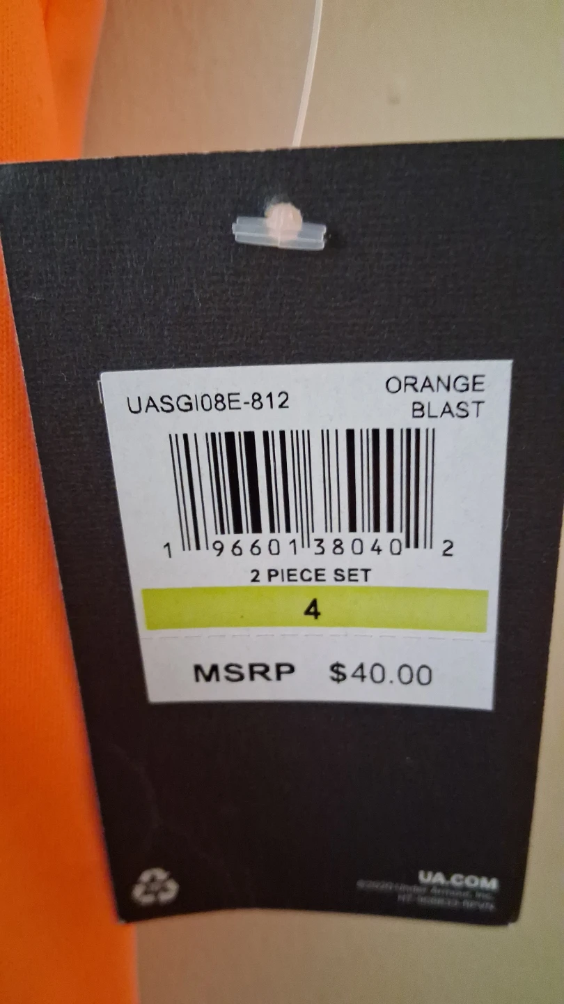 Under Armour Orange Blast 2 Piece Set Size 4 - photo 4