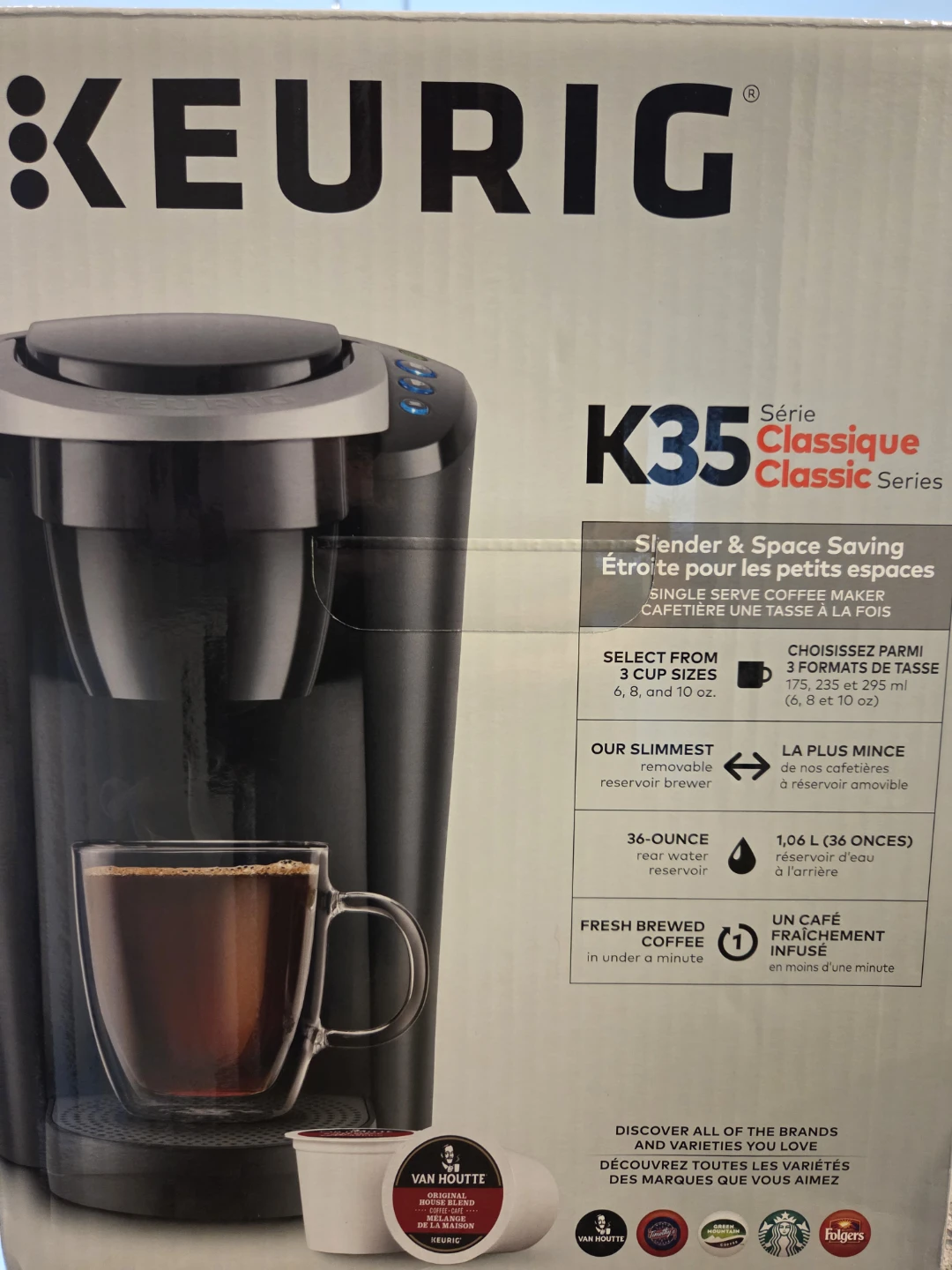 New Keurig K35 Classic Series Single Serve Coffee Maker