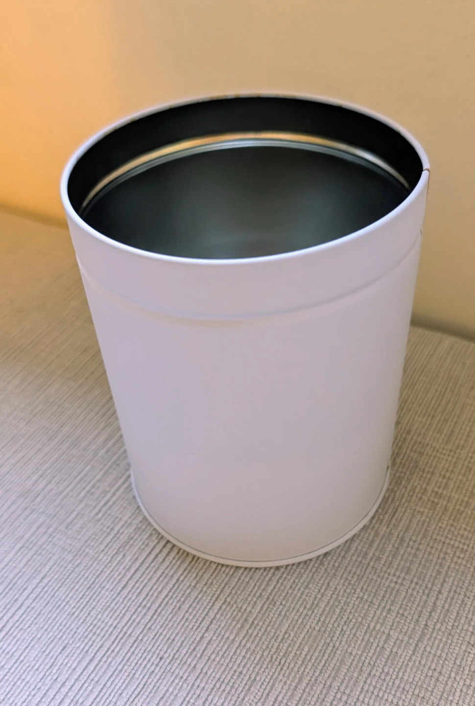 White Metal Storage Container