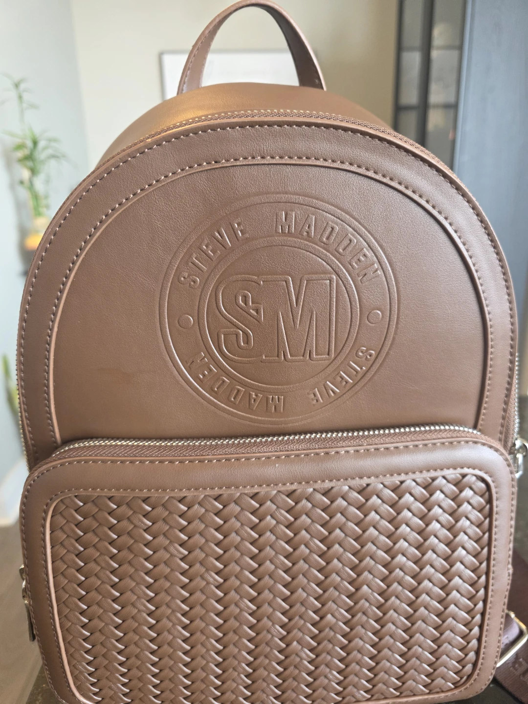 Steve Madden Brown Faux Leather Backpack - photo 3
