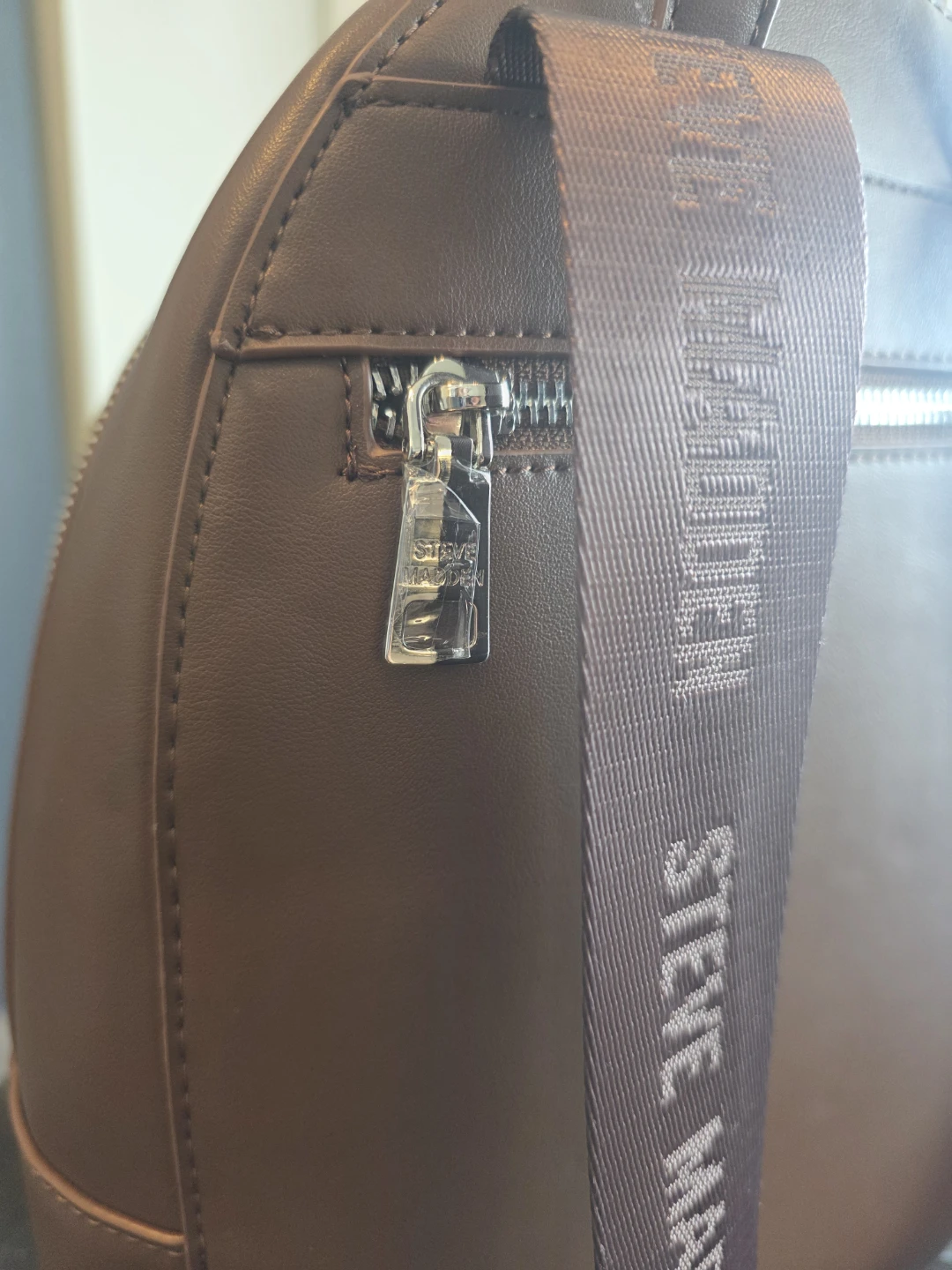Steve Madden Brown Faux Leather Backpack - photo 4