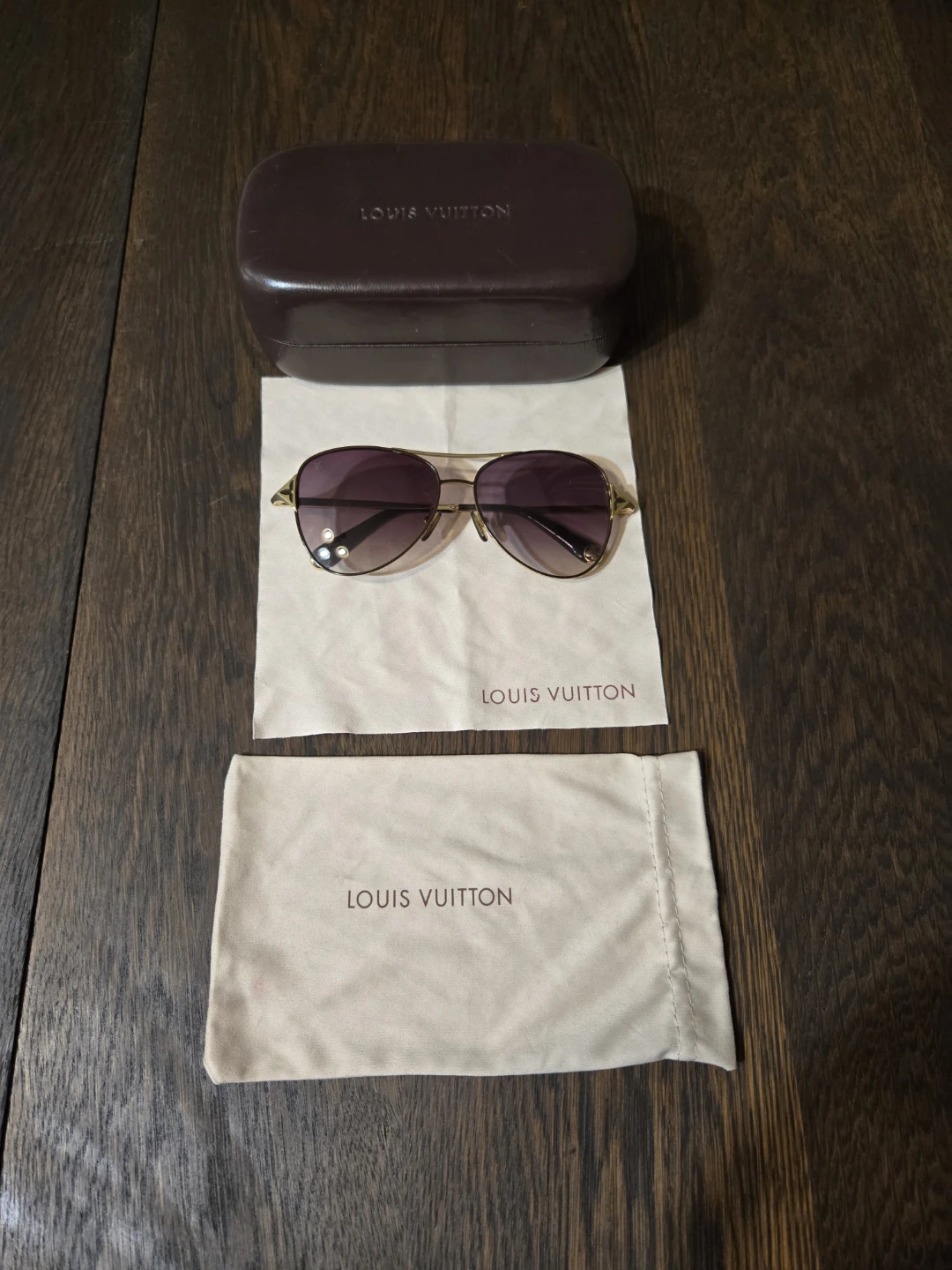 Louis Vuitton Full size Shawl & Classic Aviators. - photo 3