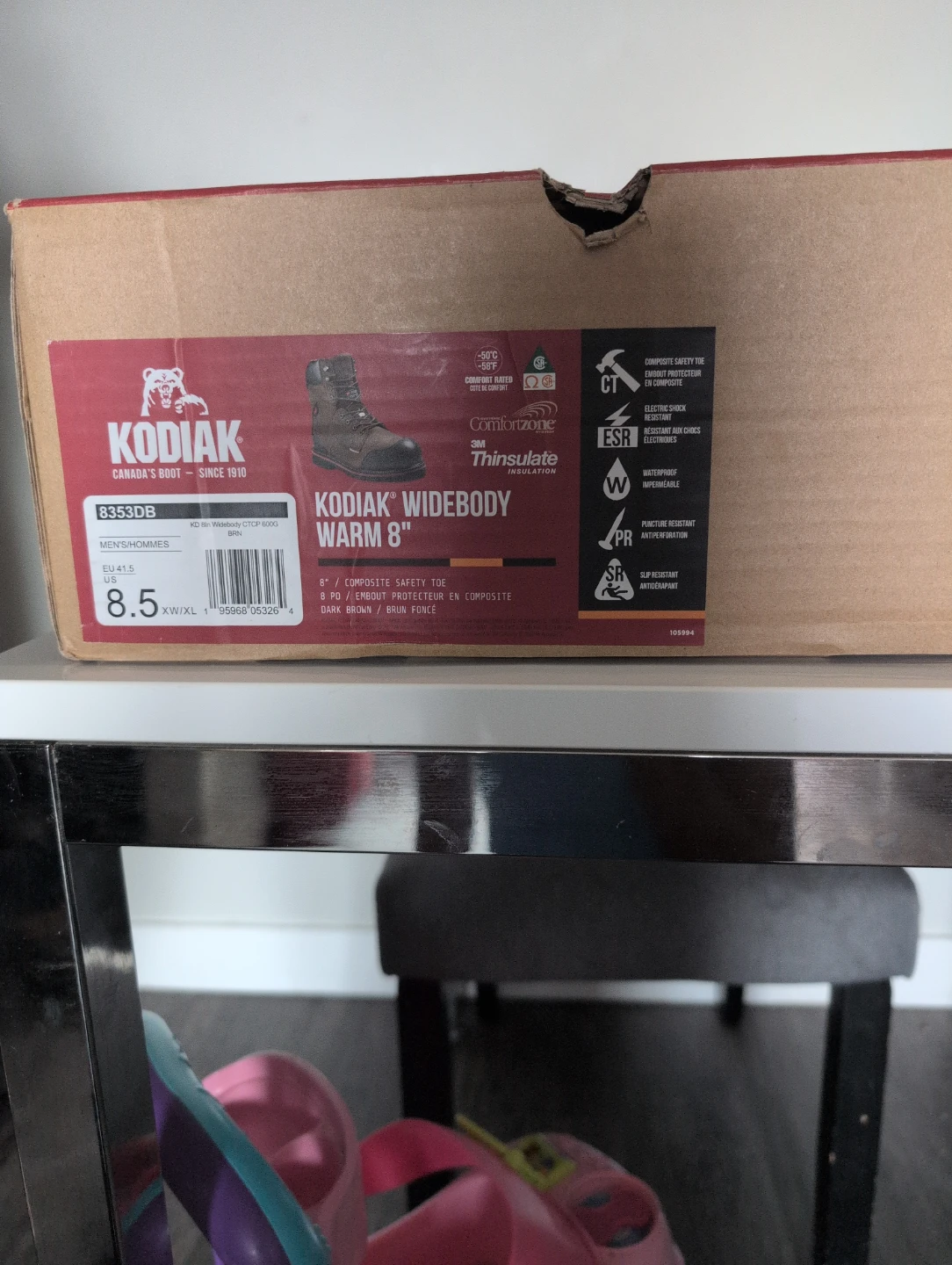 Kodiak Widebody Warm 8" Work Boots - Size 8.5 - photo 2