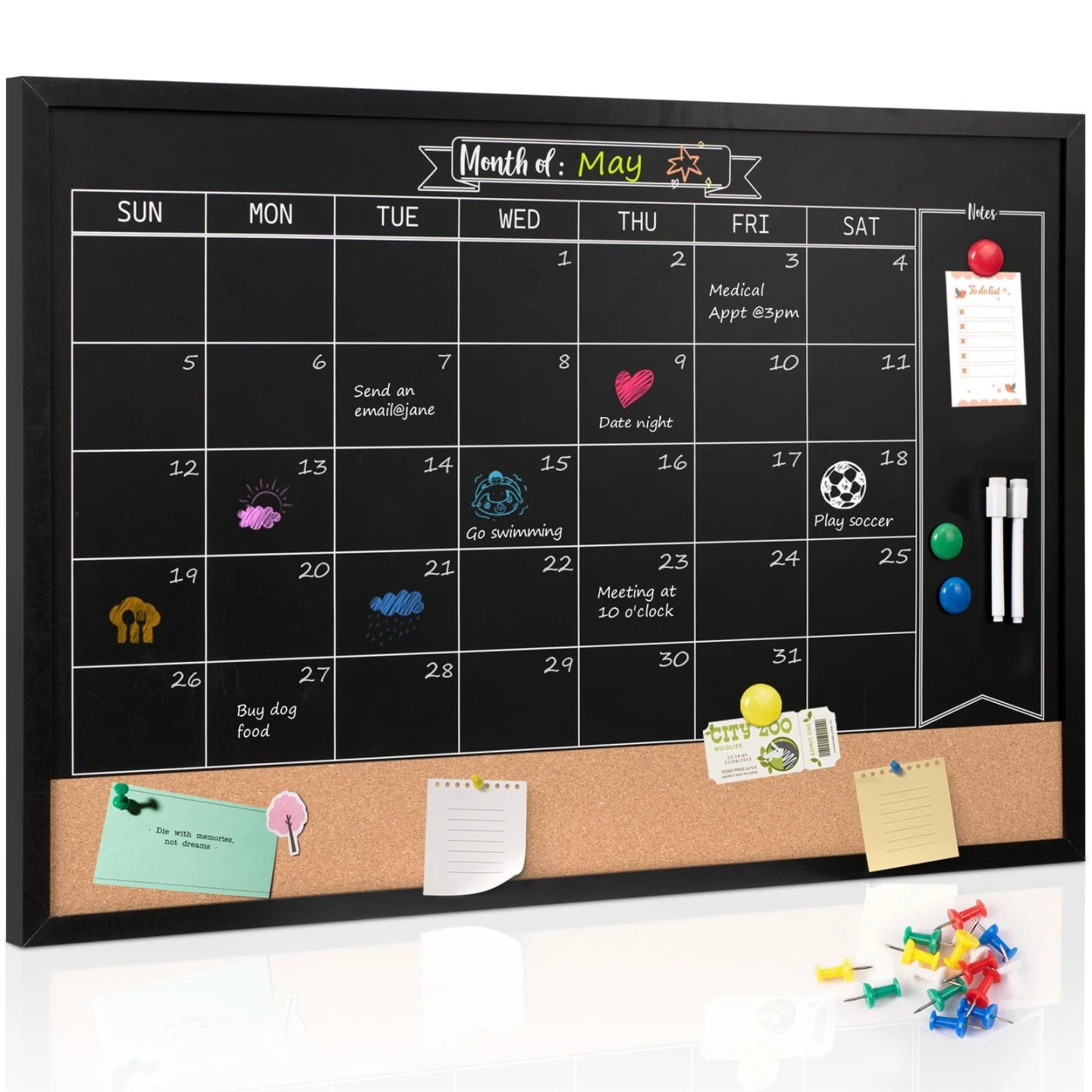 Board2By Magnetic Chalkboard Calendar - Brand New - photo 3